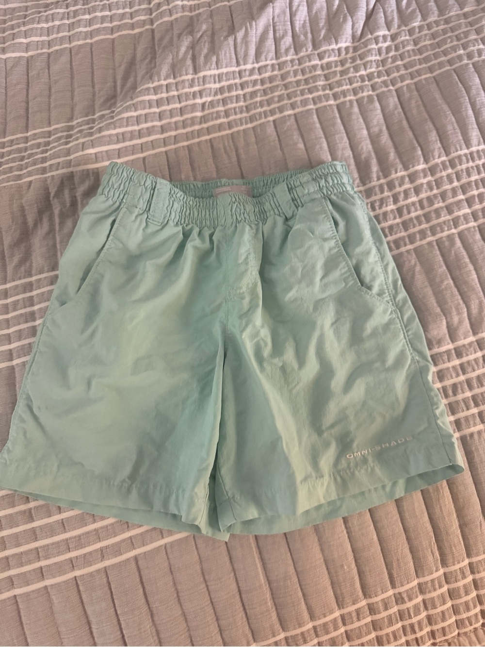Columbia light blue Kids' Elastic Waist Shorts/swim trunks